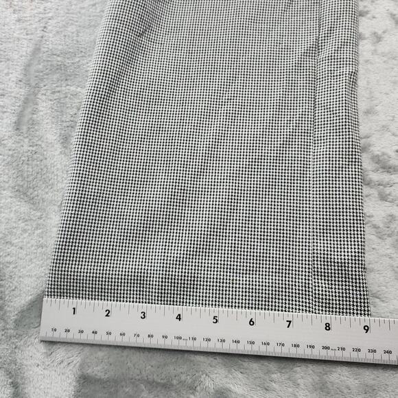 Liz Claiborne Pants Womens 10 Black White Houndstooth Tabitha High Rise Straight - Picture 14 of 15